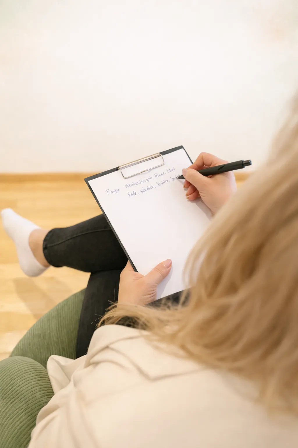 Tanja Ebner bei der Arbeit